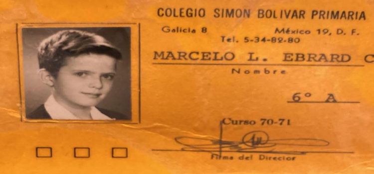 Marcelo Ebrard recuerda su etapa de estudiante