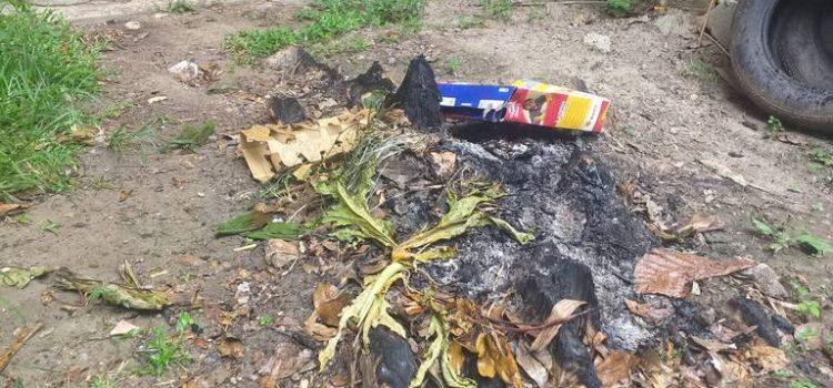 Con repelentes y quema de basura ciudadanos combaten al dengue en Tabasco