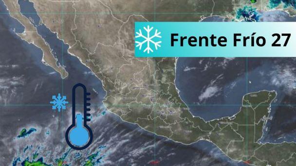 Frente frío 27 provocará lluvias en Tabasco y Chiapas