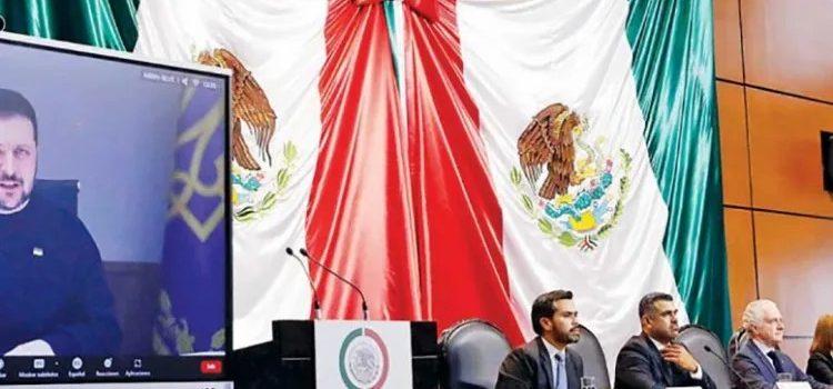 Pide Zelenski a México dirigir bloque por la paz