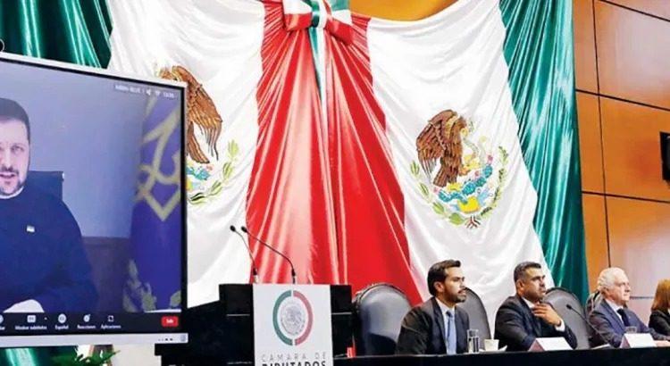 Pide Zelenski a México dirigir bloque por la paz