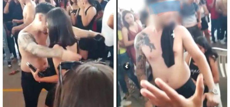 Con strippers celebraron el Día del Estudiante