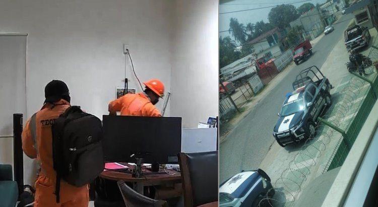Con uniforme de obreros, asaltan empresa china