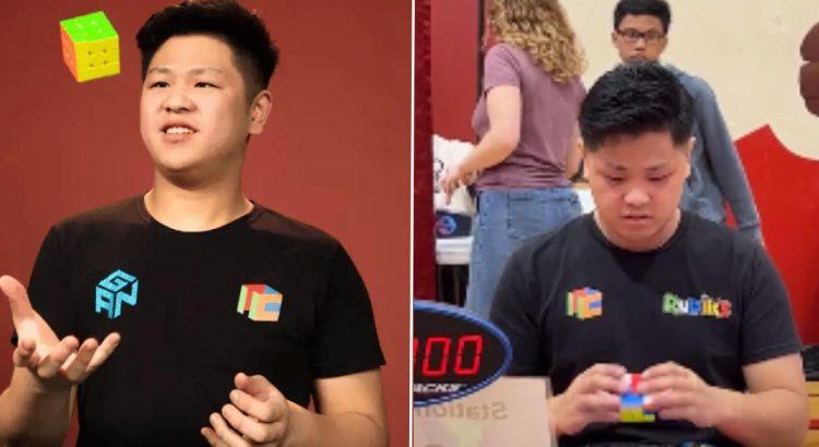 Rompió récord de armado de cubo de Rubik