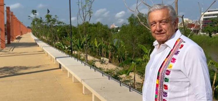 López Obrador inaugurará el malecón de Villahermosa a finales de enero