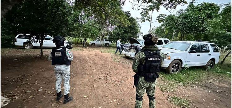 Confiscan 34 autos y varias armas durante operativo “Tabasco Seguro”