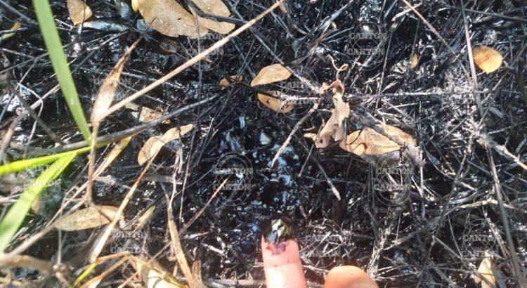 Pobladores del ejido Madero en Paraíso reportan una fuga de crudo