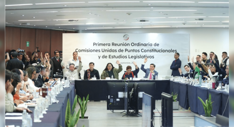 Senado aprueba en comisiones dictamen de reforma judicial