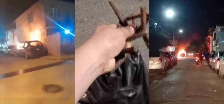 Violencia en Tabasco: quema de autos, balaceras y narcomantas activan código rojo en Villahermosa