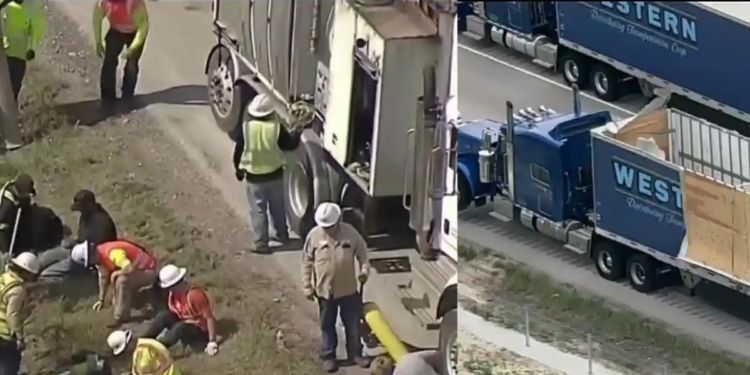 Volcó camión cargado con 800 mil dólares en monedas de diez centavos