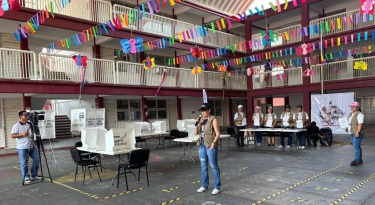 INE realiza simulacro de jornada electoral en Tabasco de cara a las elecciones extraordinarias del Poder Judicial