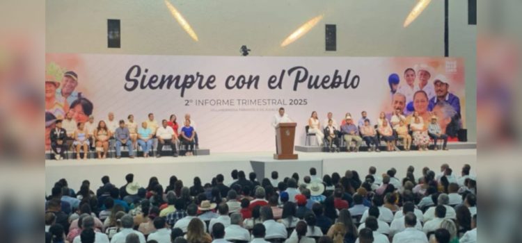 Rinde Javier May su 2o. Informe Trimestral 2025 Rinde Javier May su 2o. Informe Trimestral 2025