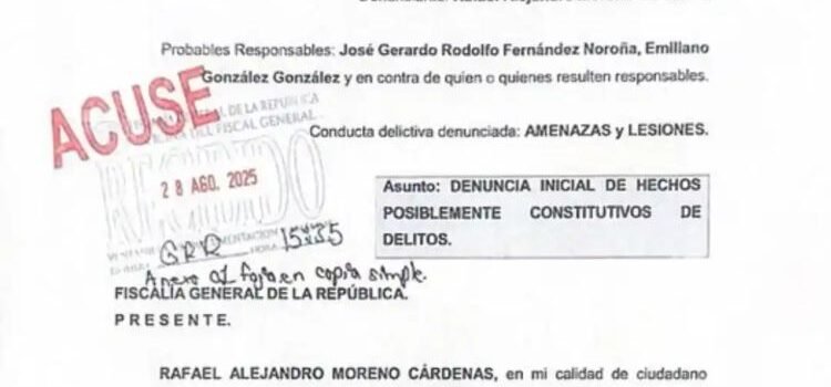 Denunció Alejandro Moreno a Gerardo Fernández Noroña Denunció Alejandro Moreno a Gerardo Fernández Noroña