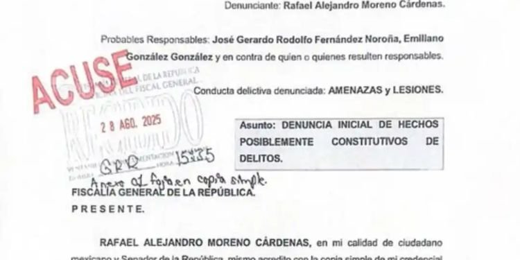 Denunció Alejandro Moreno a Gerardo Fernández Noroña Denunció Alejandro Moreno a Gerardo Fernández Noroña