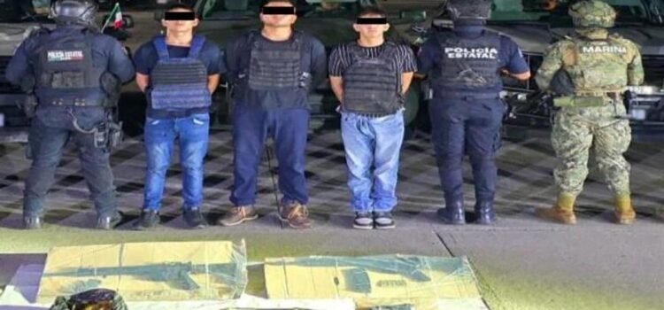 Detienen en Tabasco a tres presuntos integrantes de red de extorsión