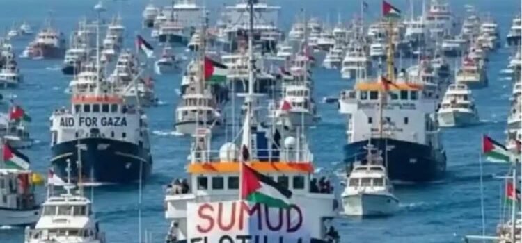 Sigue flotilla internacional avanzando hacia Gaza pese a intercepción de Israel Sigue flotilla internacional avanzando hacia Gaza pese a intercepción de Israel